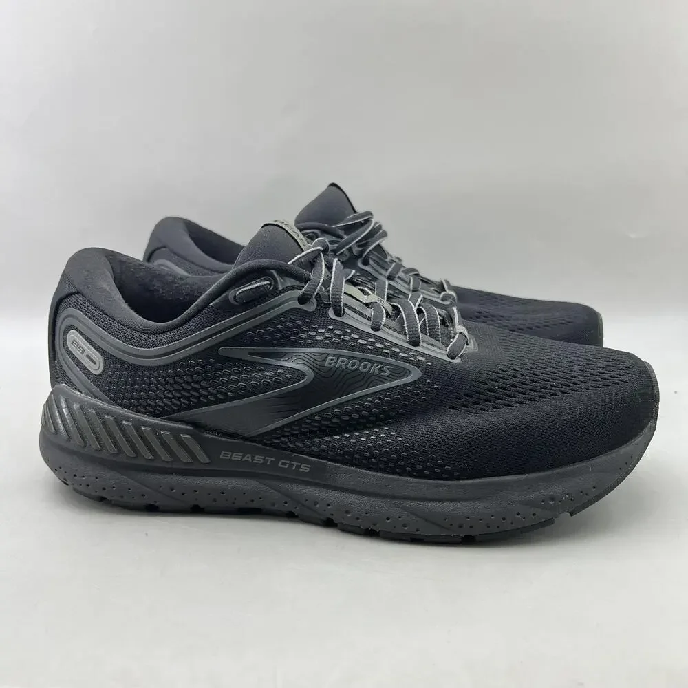 Brooks Beast GTS 23 Running Shoes Men Size 8.5 4E Wide Black Comfort Low Sneaker